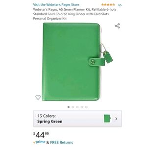 Webster's Pages A5 Leather Planner
